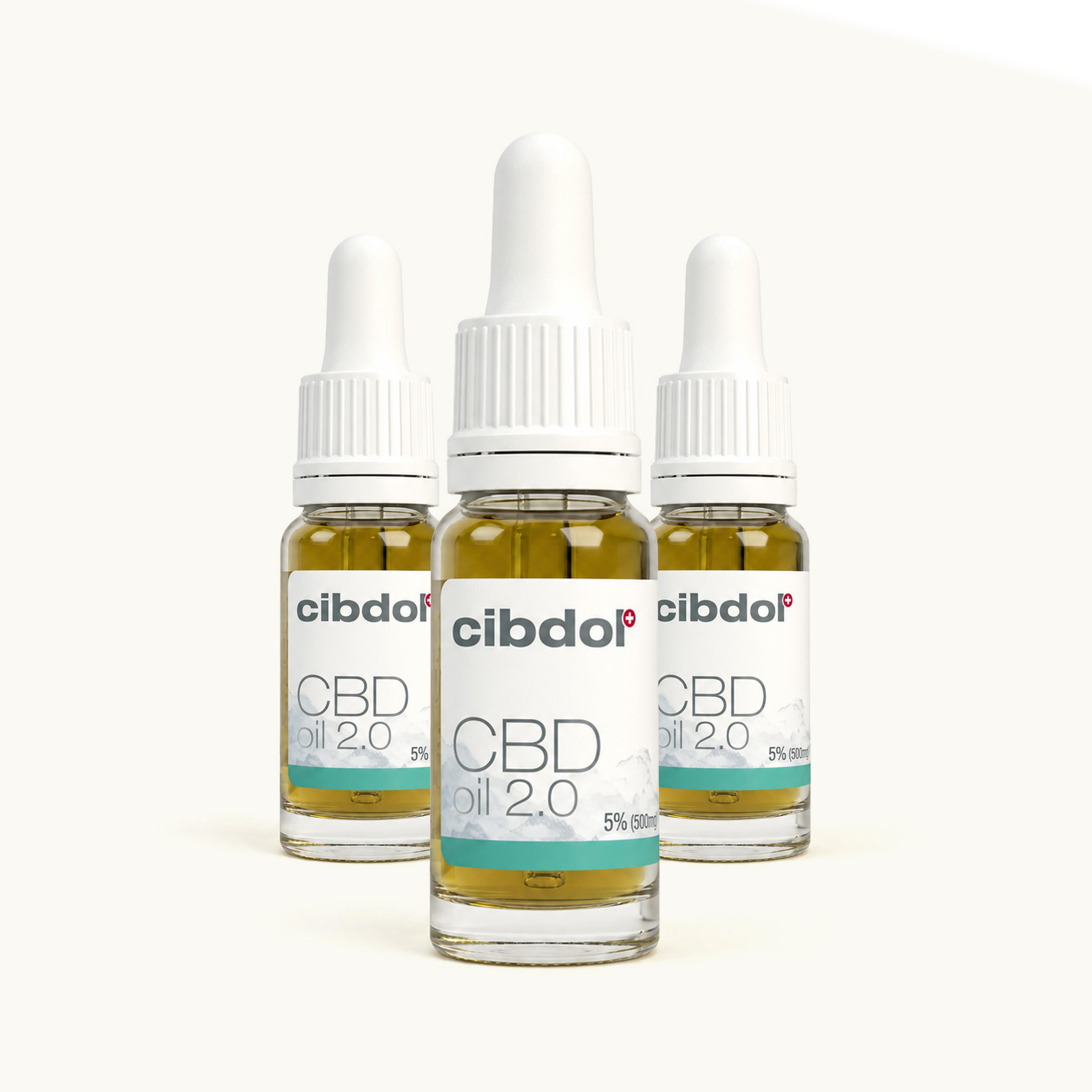 3 bottles of CBD Oil 2.0 5%