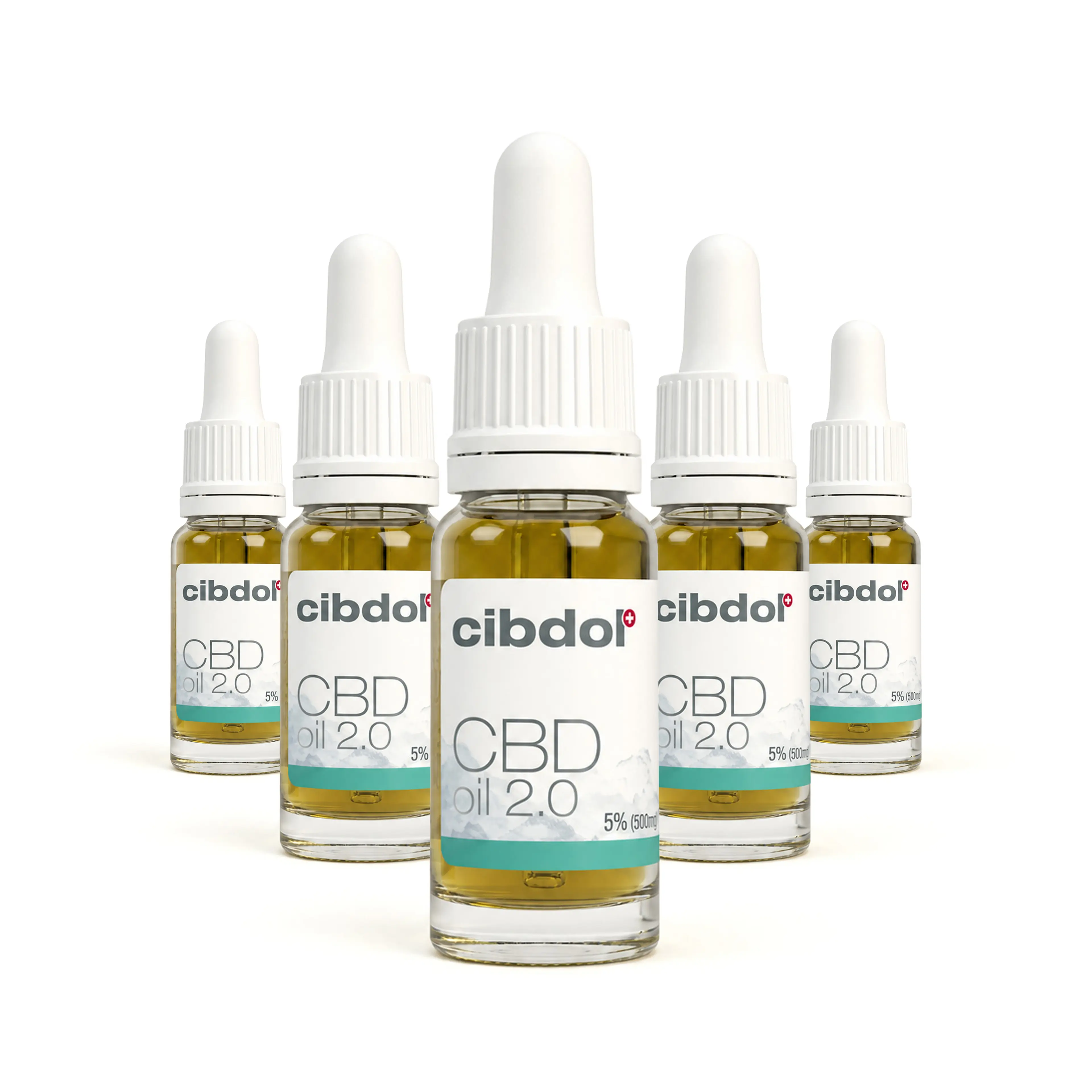 5 bottles of CBD Oil 2.0 5%